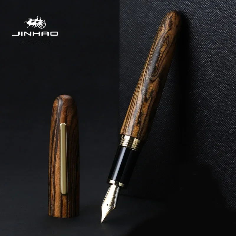 Office Stationery Supply Business - Jinhao 9056 doğal ahşap el yapımı