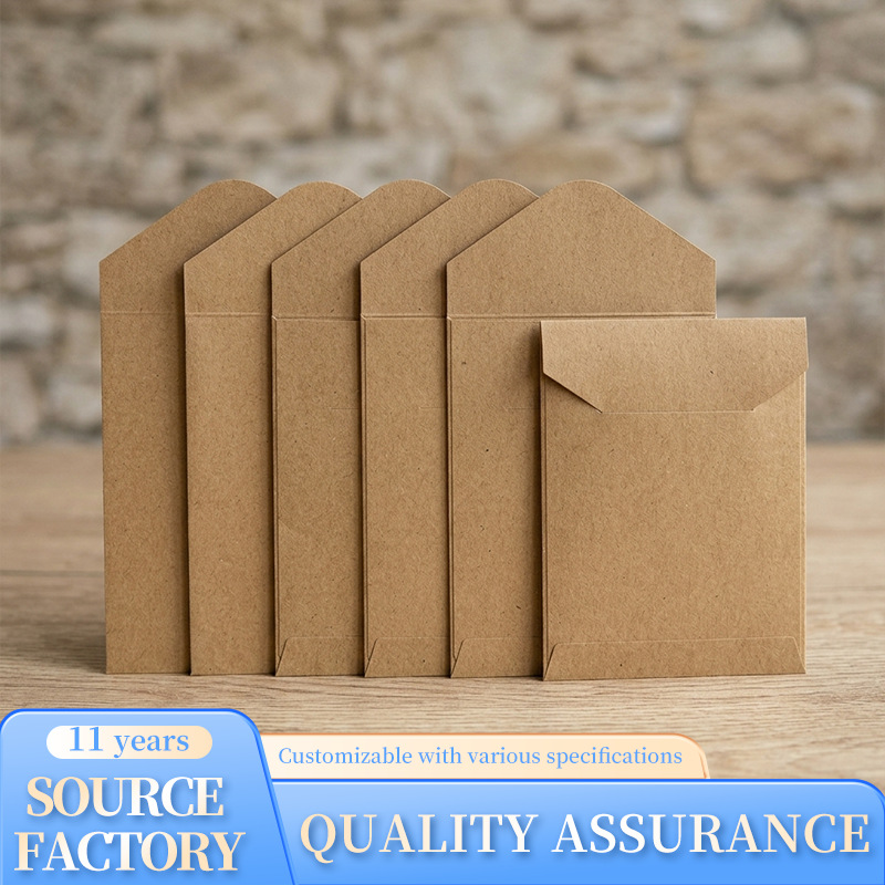 Letter Envelope Kraft - 50 adet/paket Tohum Zarfları Döküman Klasörü