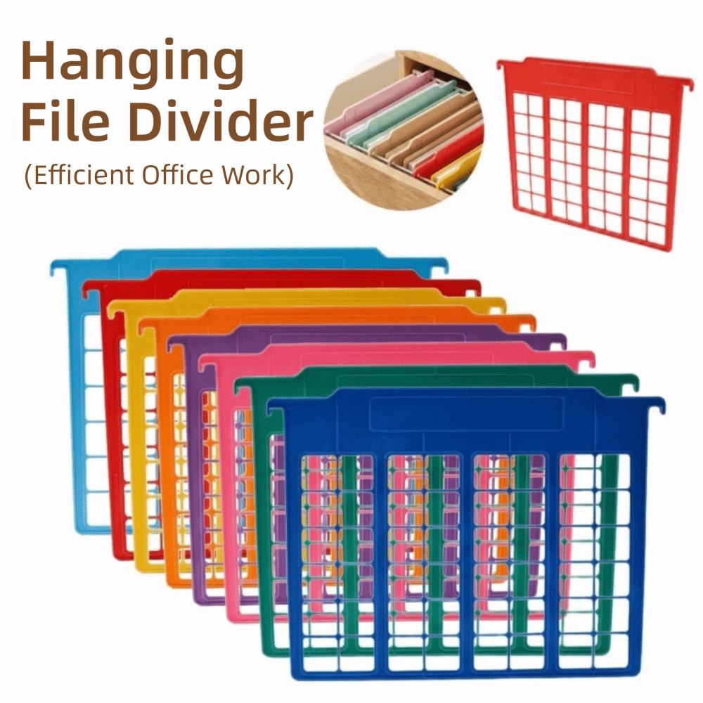 File Folder Hanging - 8 adet Dayanıklı Plastik Asılı Dosya