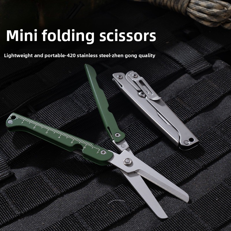 Scissors Stainless Craft - Katlanabilir Mini Makas Paslanmaz Çelik Taşınabilir