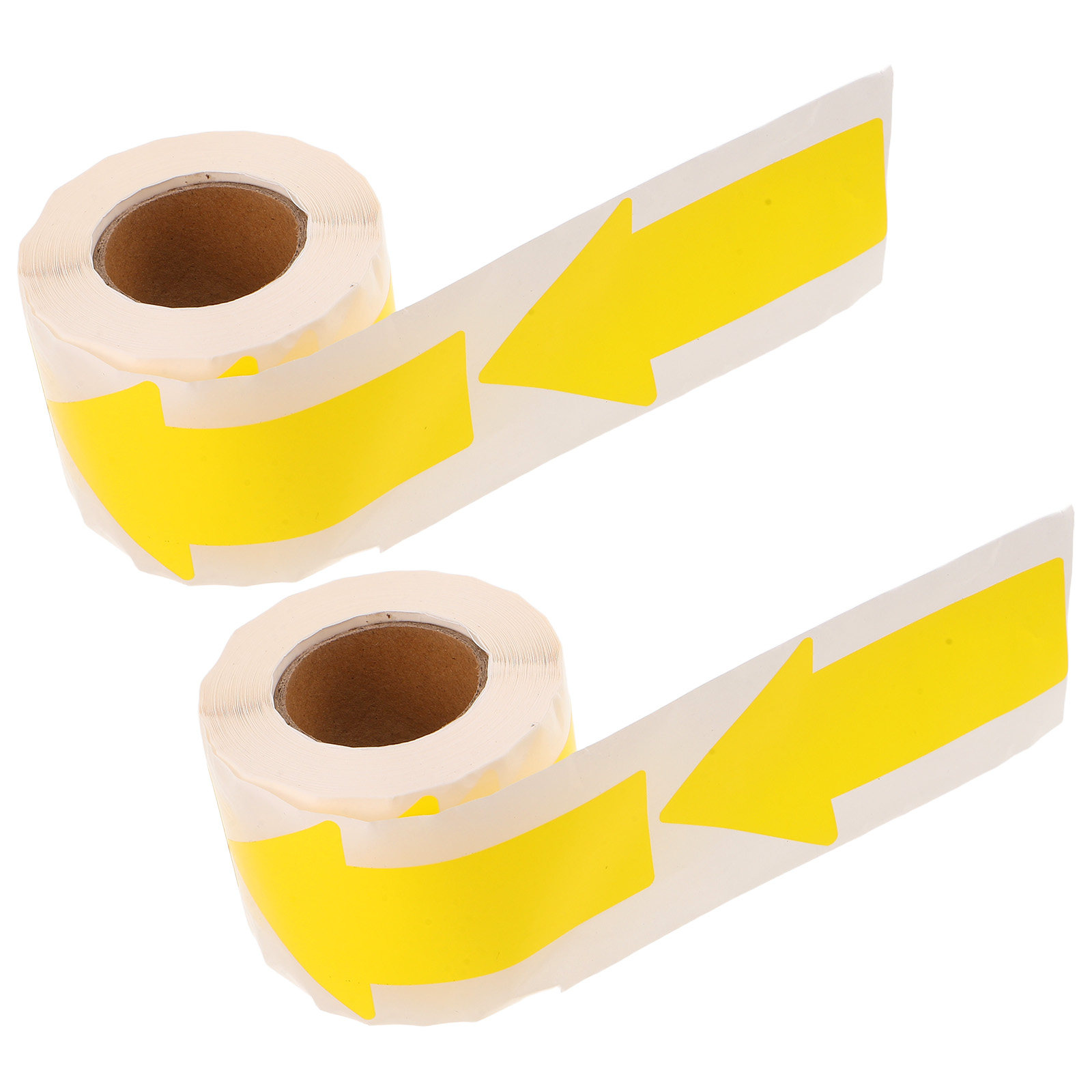 Sticker Label Roll - 2 Rulo, Ok İşaretli, Sarı Renkli,