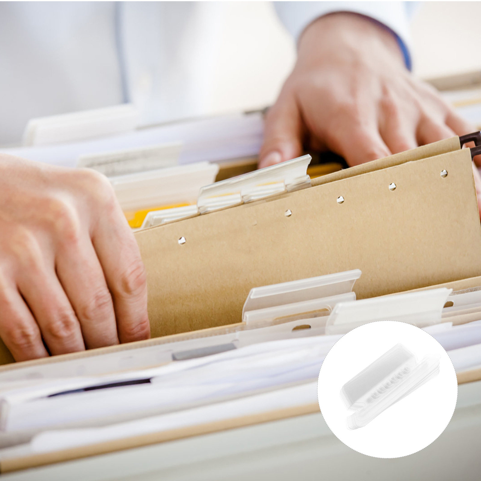File Folder Hanging - Asılabilir Dosya Klasörü Etiketleri, 100'li Paket,