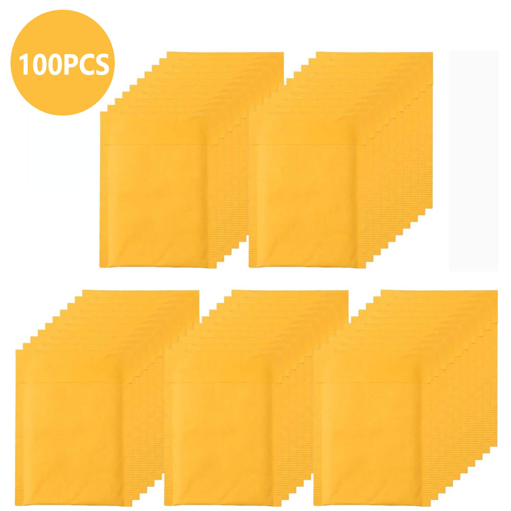 Letter Envelope Kraft - 100 adet kabarcık zarf gönderme paket