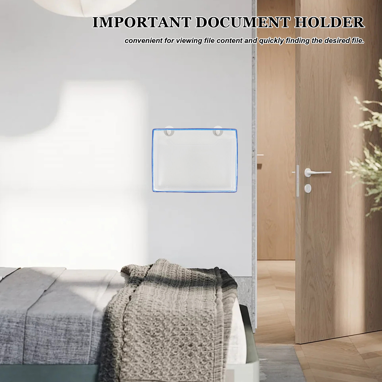 File Folder Hanging - A4 Şeffaf Dosya Klasörü, Duvara Asılabilen,