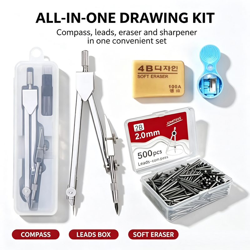 Metal Pergel Seti, Okul Sınavl - Compass Geometry Set incelemesi ve fiyatı