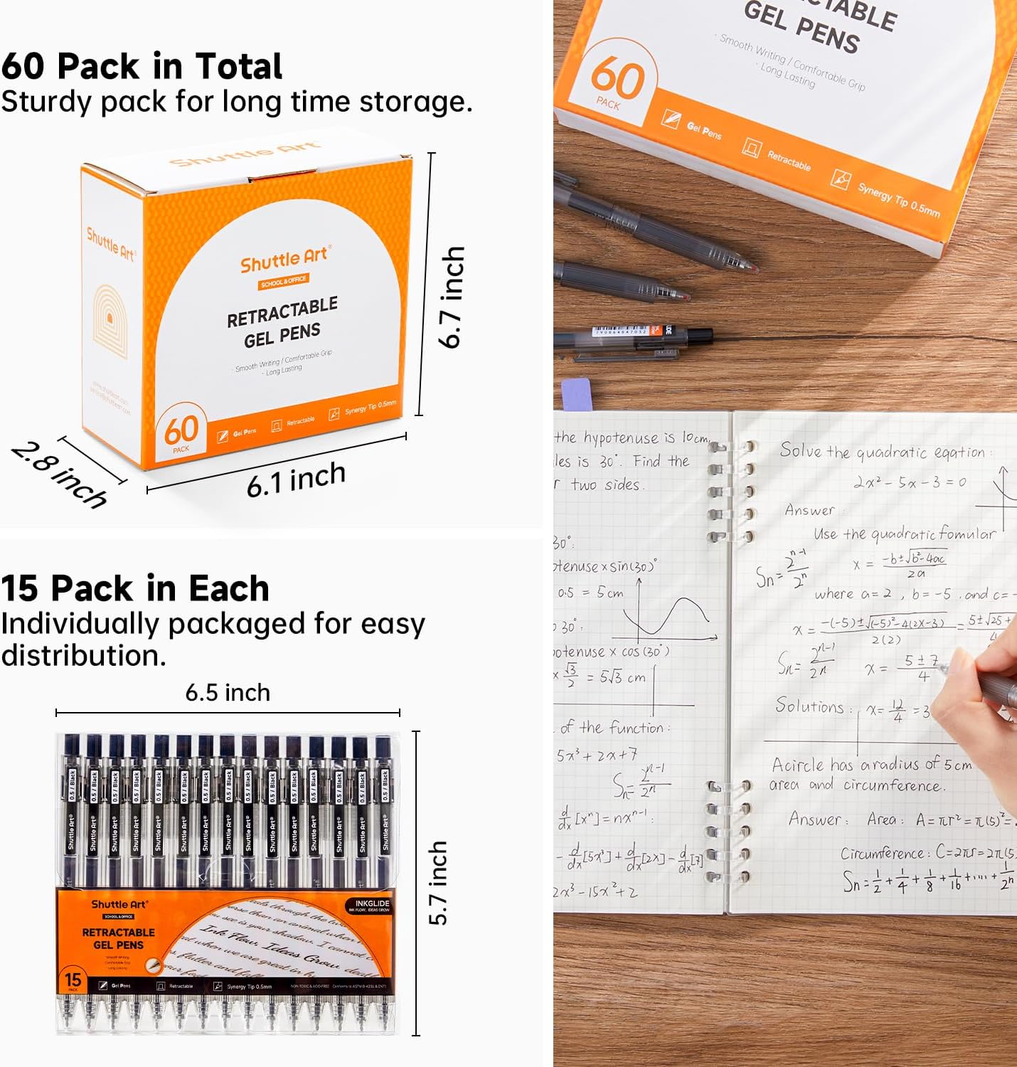 Shuttle Art Siyah Jel Kalemler - Gel Ink Pen Set incelemesi ve fiyatı
