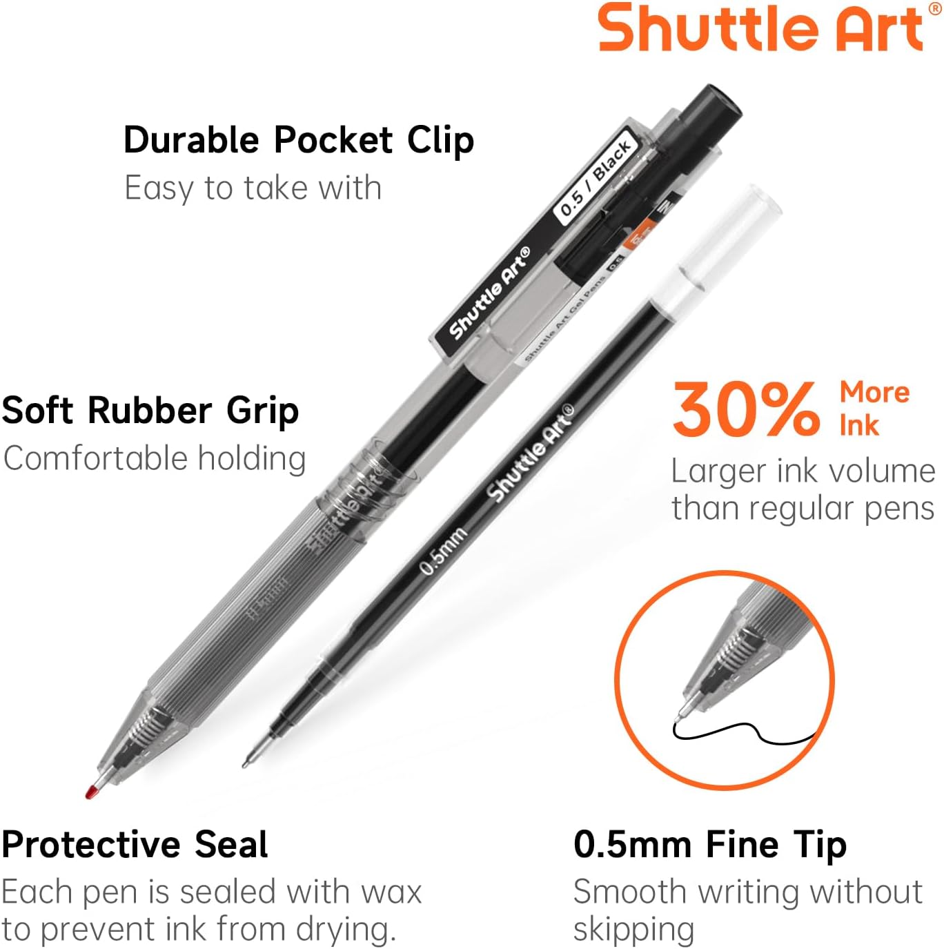 Shuttle Art Siyah Jel Kalemler - Gel Ink Pen Set incelemesi ve fiyatı