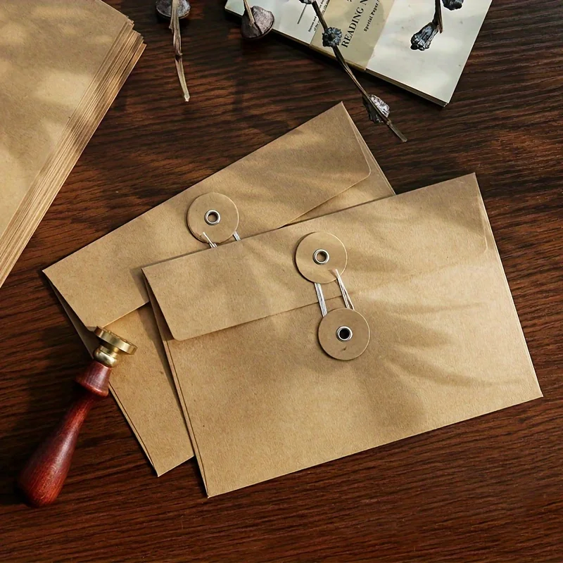 20'li Retro Tarz Kahverengi Kr - Letter Envelope Kraft incelemesi ve fiyatı