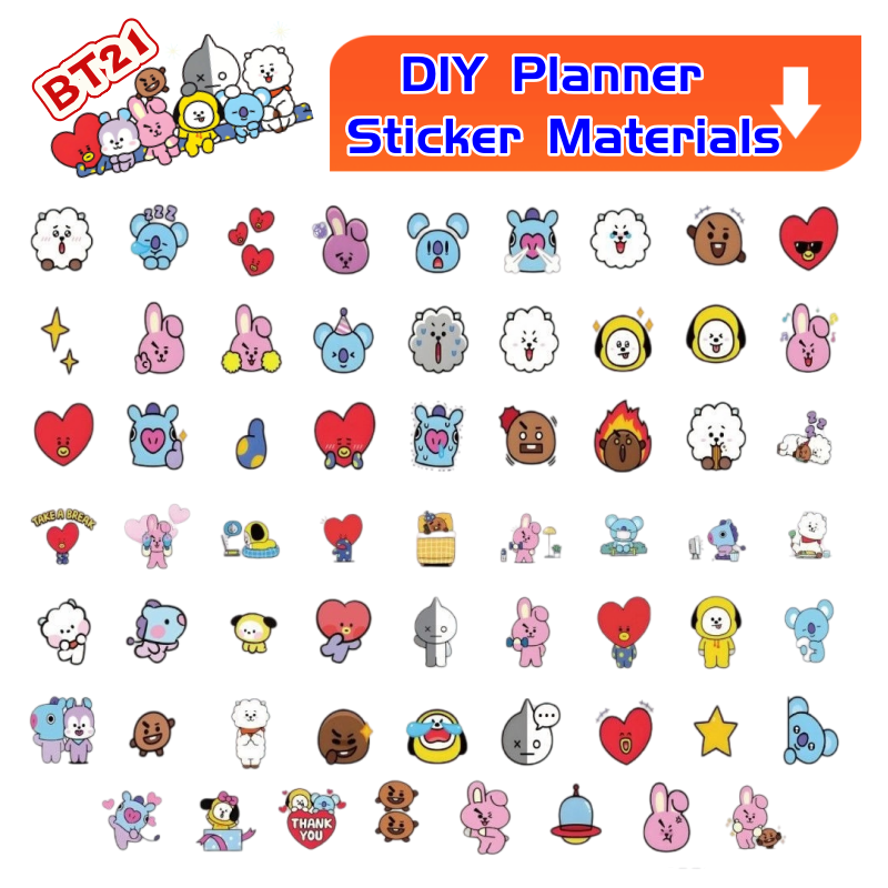 BT21 koya RJ tata Shooky Mang  - Memo Pad Sticky incelemesi ve fiyatı