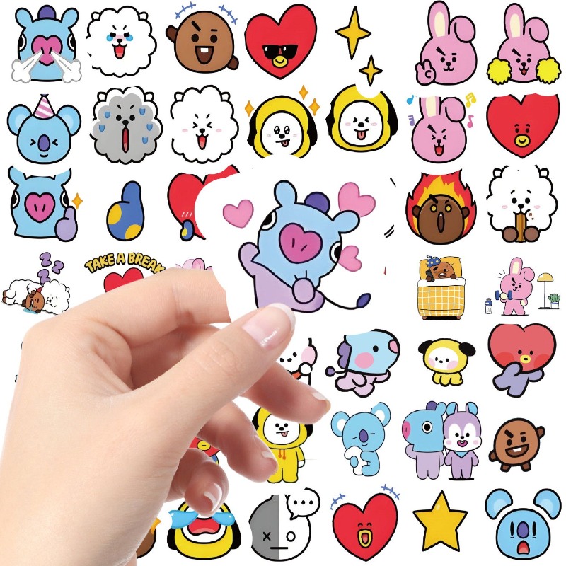 BT21 koya RJ tata Shooky Mang  - Memo Pad Sticky incelemesi ve fiyatı