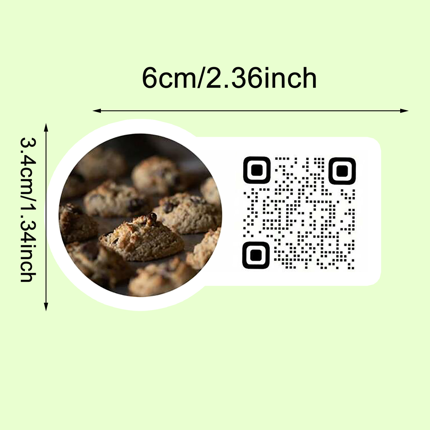 Kişiselleştirilmiş QR kod etik - Sticker Label Roll incelemesi ve fiyatı