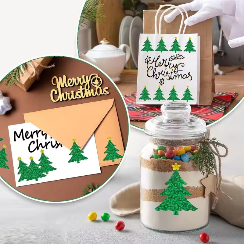 Noel Parıltılı Ağaç Çıkartmala - Ideal Stationery & Office Supply incelemesi ve fiyatı