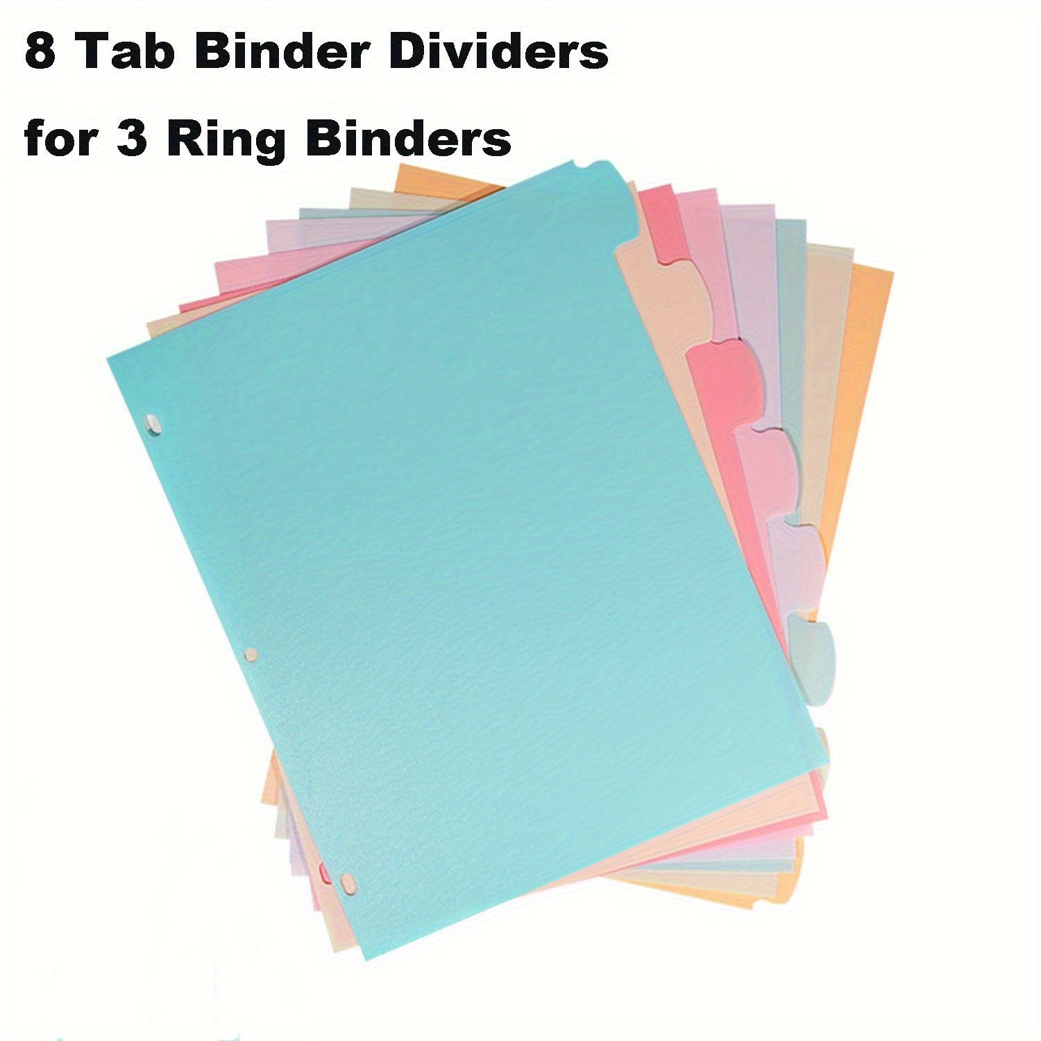 3 Halkalı Dosyalar için 8 Sekm - Index Tab Divider incelemesi ve fiyatı