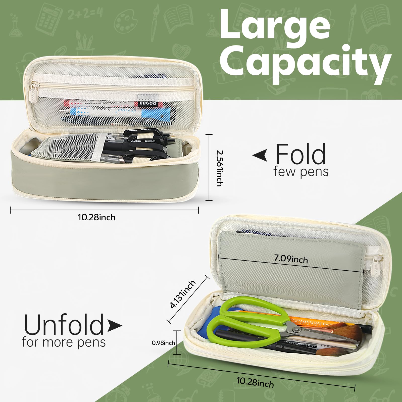 Geniş Kapasiteli Yeşil Kalemli - Ideal Stationery & Office Supply incelemesi ve fiyatı